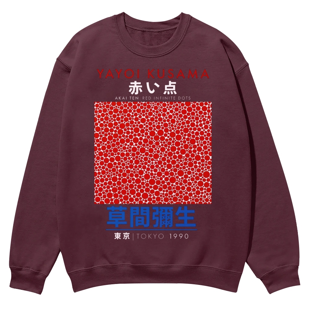 Red Dots Crew Neck Sweatshirt