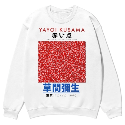 Red Dots Crew Neck Sweatshirt