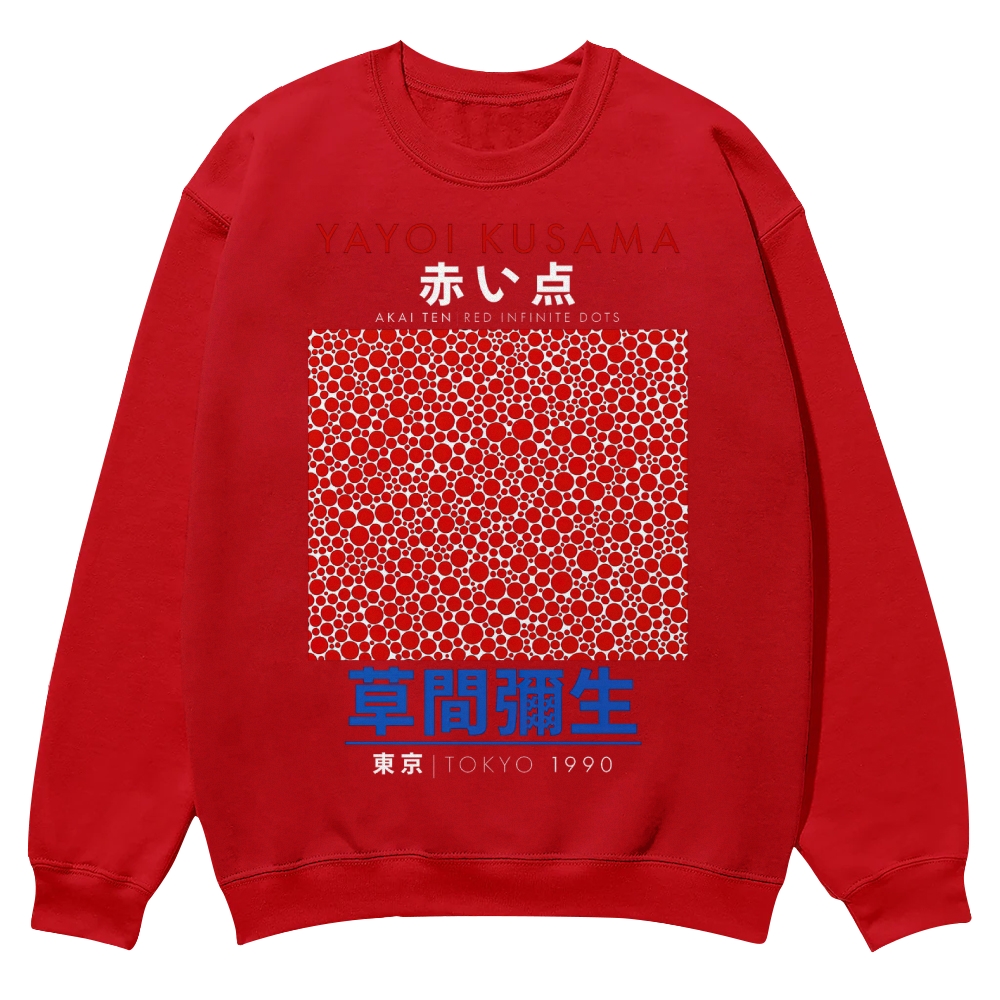 Red Dots Crew Neck Sweatshirt