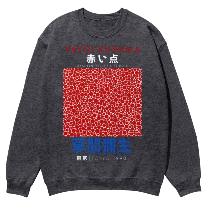 Red Dots Crew Neck Sweatshirt