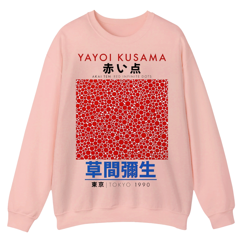 Red Dots Crew Neck Sweatshirt
