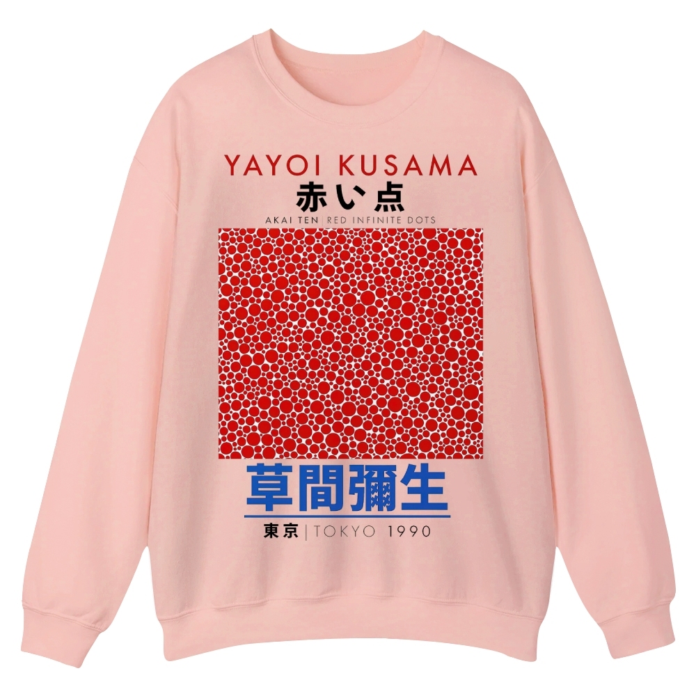 Red Dots Crew Neck Sweatshirt