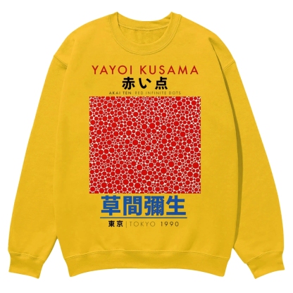 Red Dots Crew Neck Sweatshirt