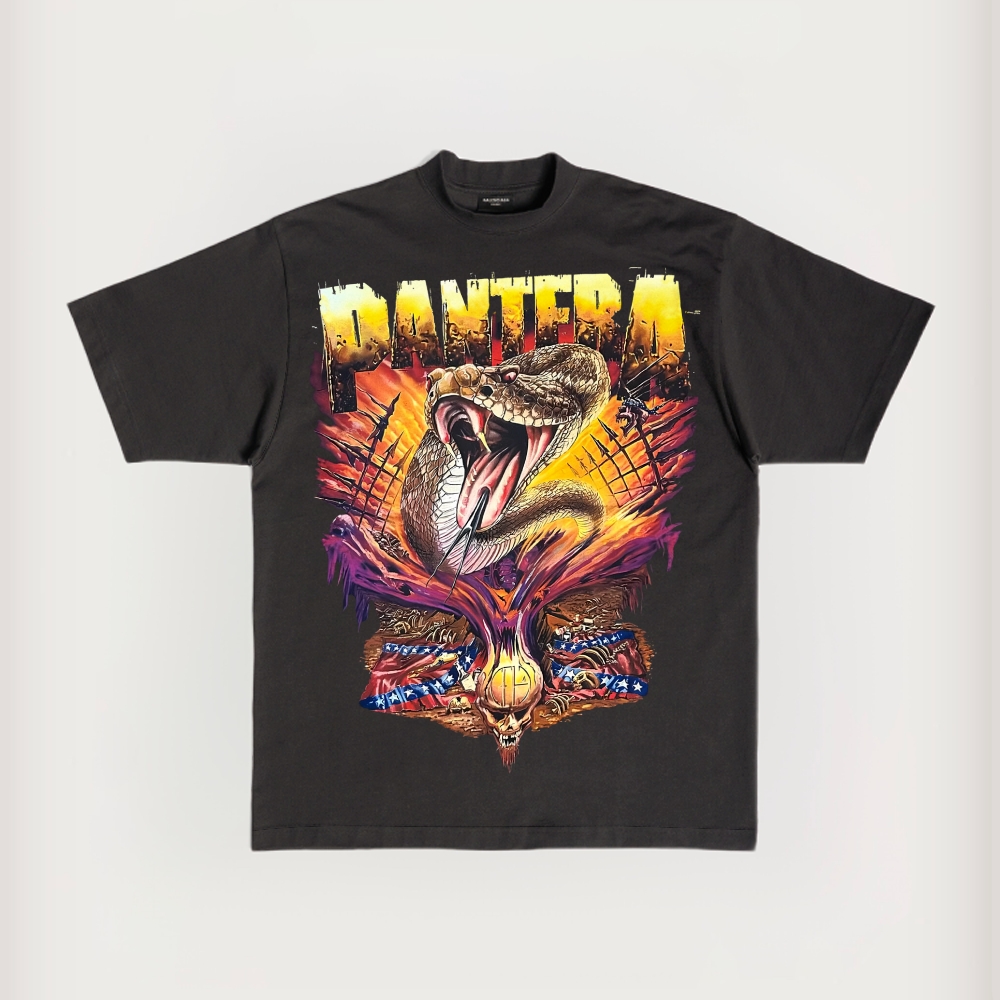 Vintage Rock Band Prints Cotton T-shirt