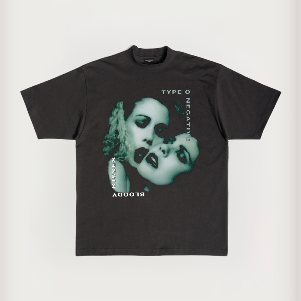 Vintage Metal Solid Color T-shirt