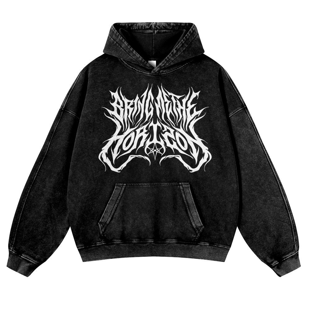 BMTH Unisex Fit Vintage Washed Hoodie
