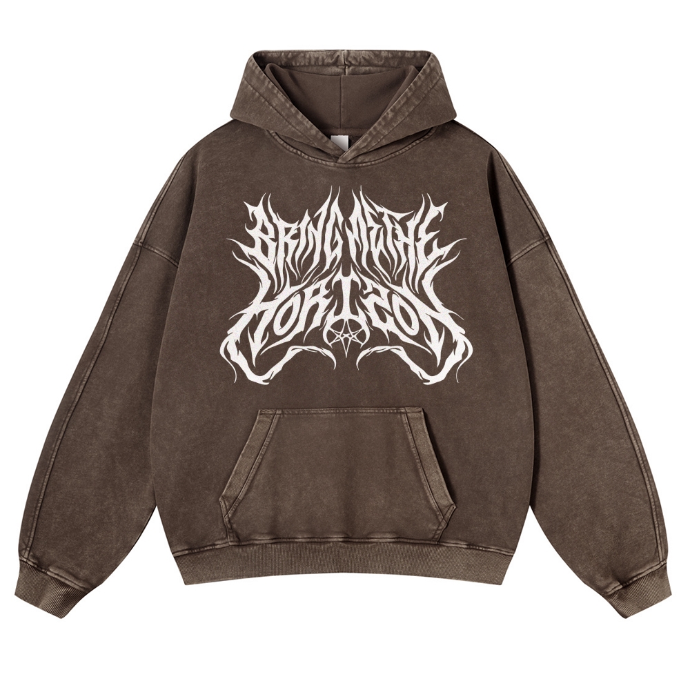 BMTH Unisex Fit Vintage Washed Hoodie