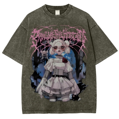 Unisex Fit “Bring Me The Horizo​​n” Washed T-Shirt