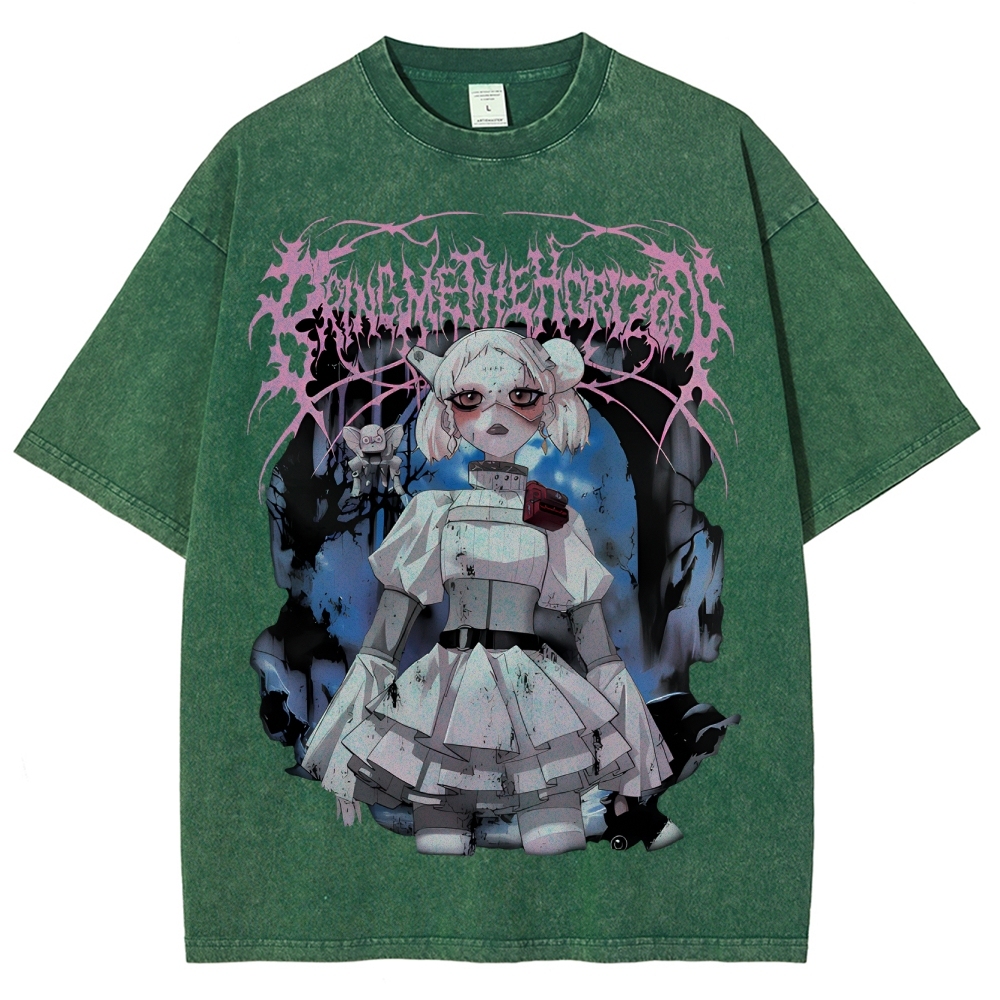 Unisex Fit “Bring Me The Horizo​​n” Washed T-Shirt