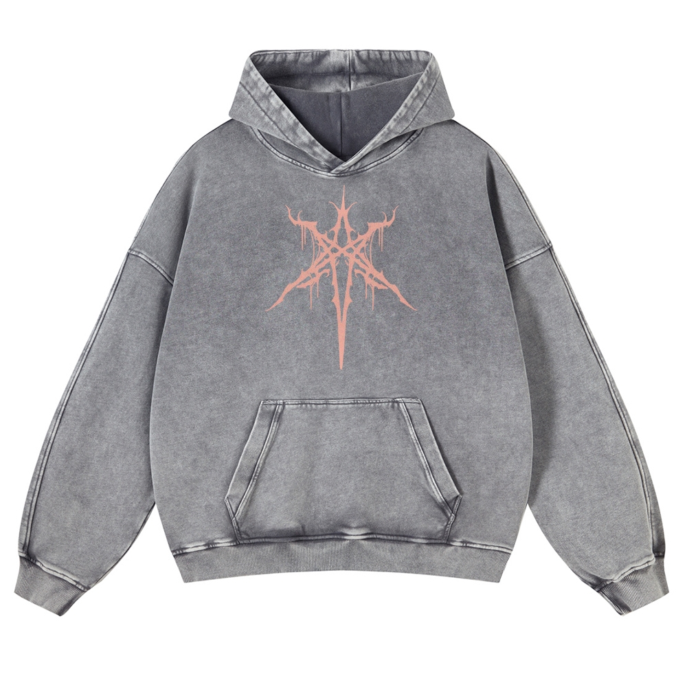 Unisex Fit Vintage "Bring Me The Horizon " Washed Hoodie