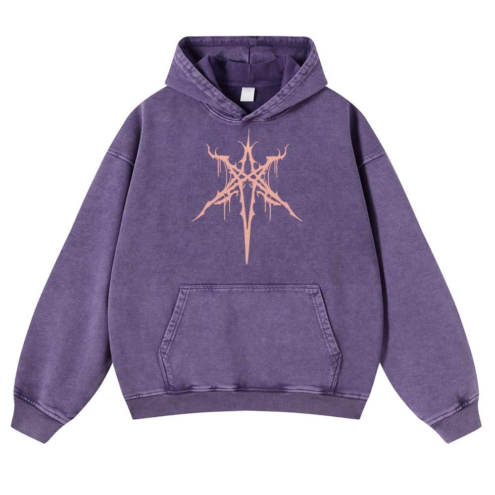 Unisex Fit Vintage "Bring Me The Horizon " Washed Hoodie