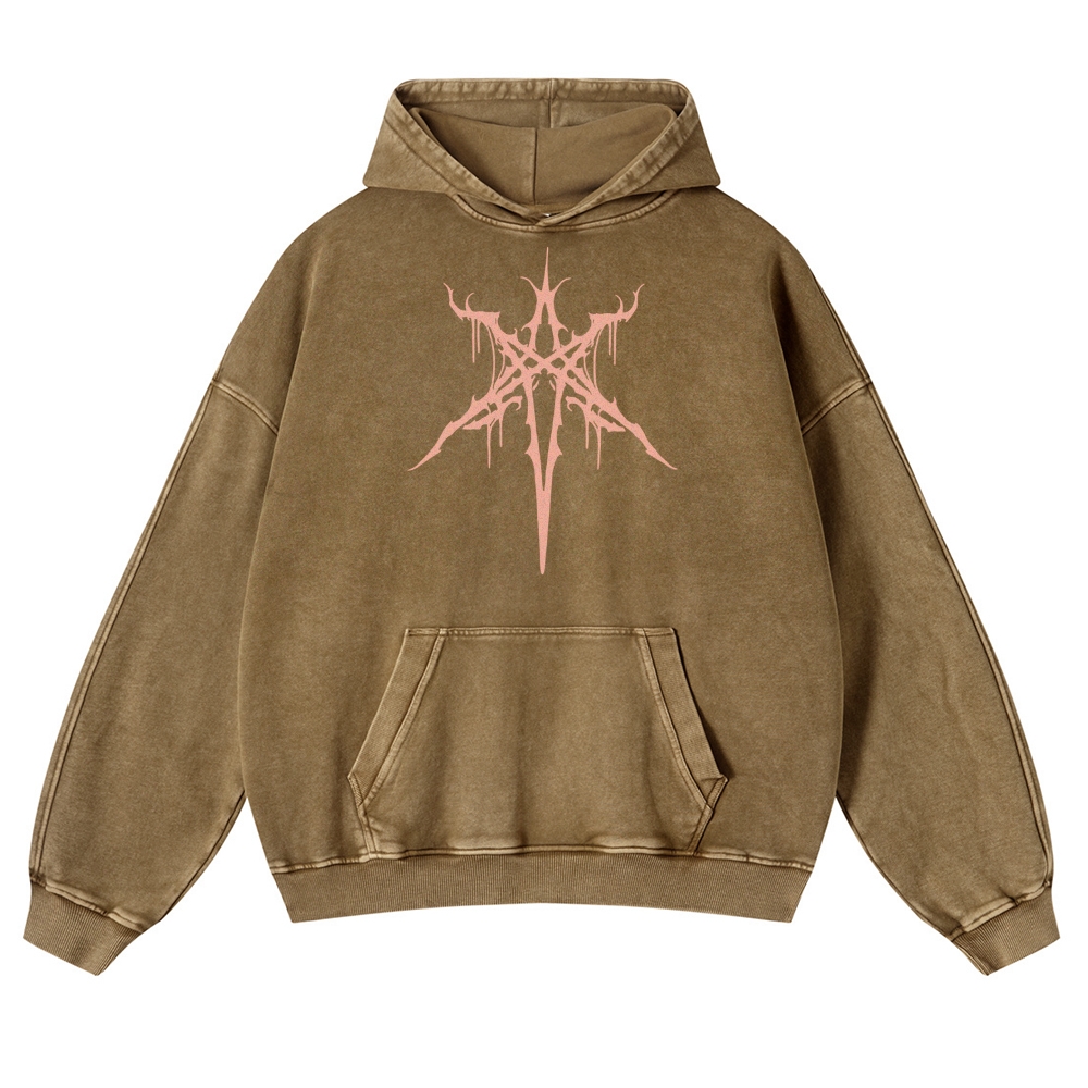 Unisex Fit Vintage "Bring Me The Horizon " Washed Hoodie