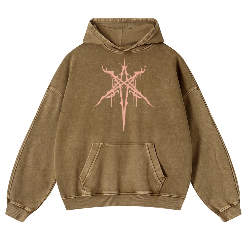 Unisex Fit Vintage "Bring Me The Horizon " Washed Hoodie