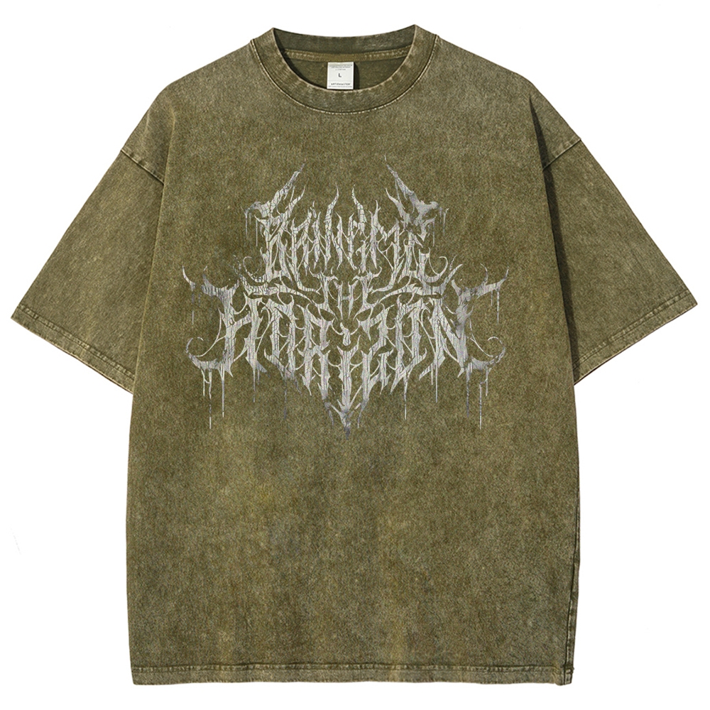 Unisex Fit  "Bring Me The Horizon " Washed T-Shirt