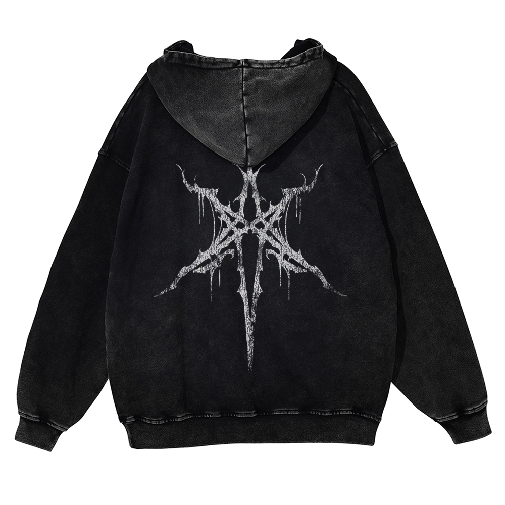Unisex Fit Vintage  "Bring Me The Horizon "  Washed Hoodie