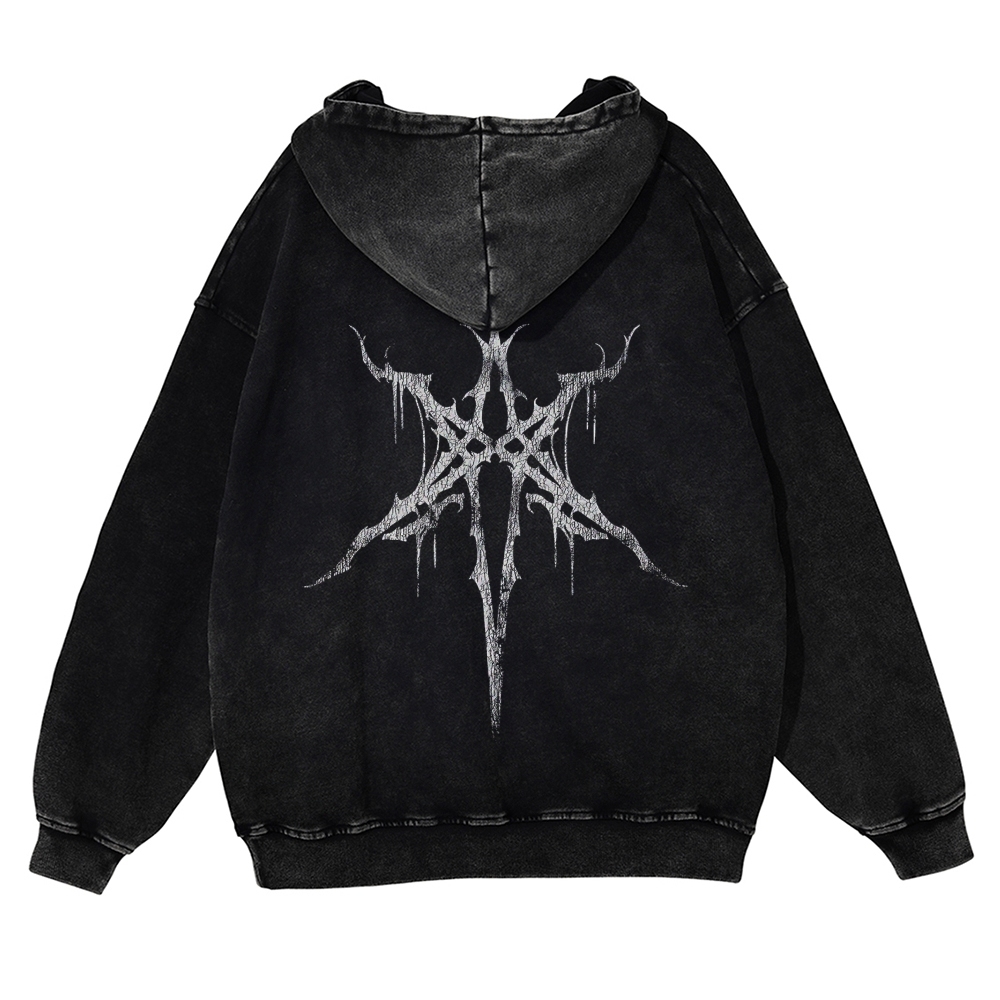 Unisex Fit Vintage  "Bring Me The Horizon "  Washed Hoodie