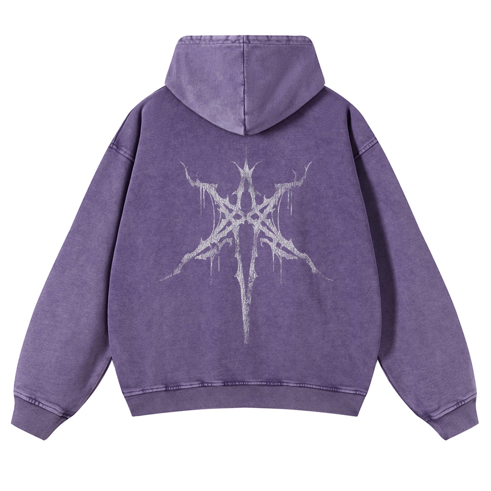 Unisex Fit Vintage  "Bring Me The Horizon "  Washed Hoodie