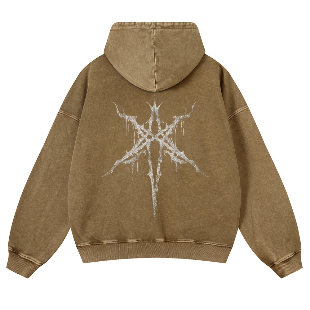 Unisex Fit Vintage  "Bring Me The Horizon "  Washed Hoodie