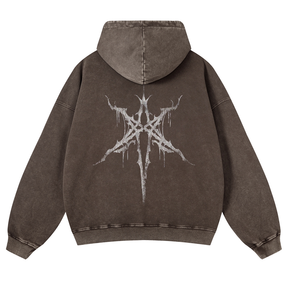 Unisex Fit Vintage  "Bring Me The Horizon "  Washed Hoodie