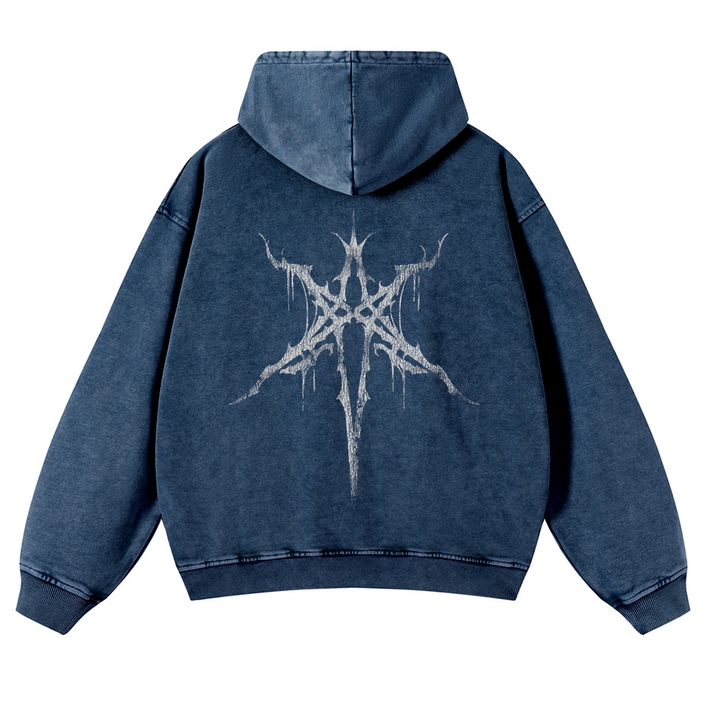 Unisex Fit Vintage  "Bring Me The Horizon "  Washed Hoodie