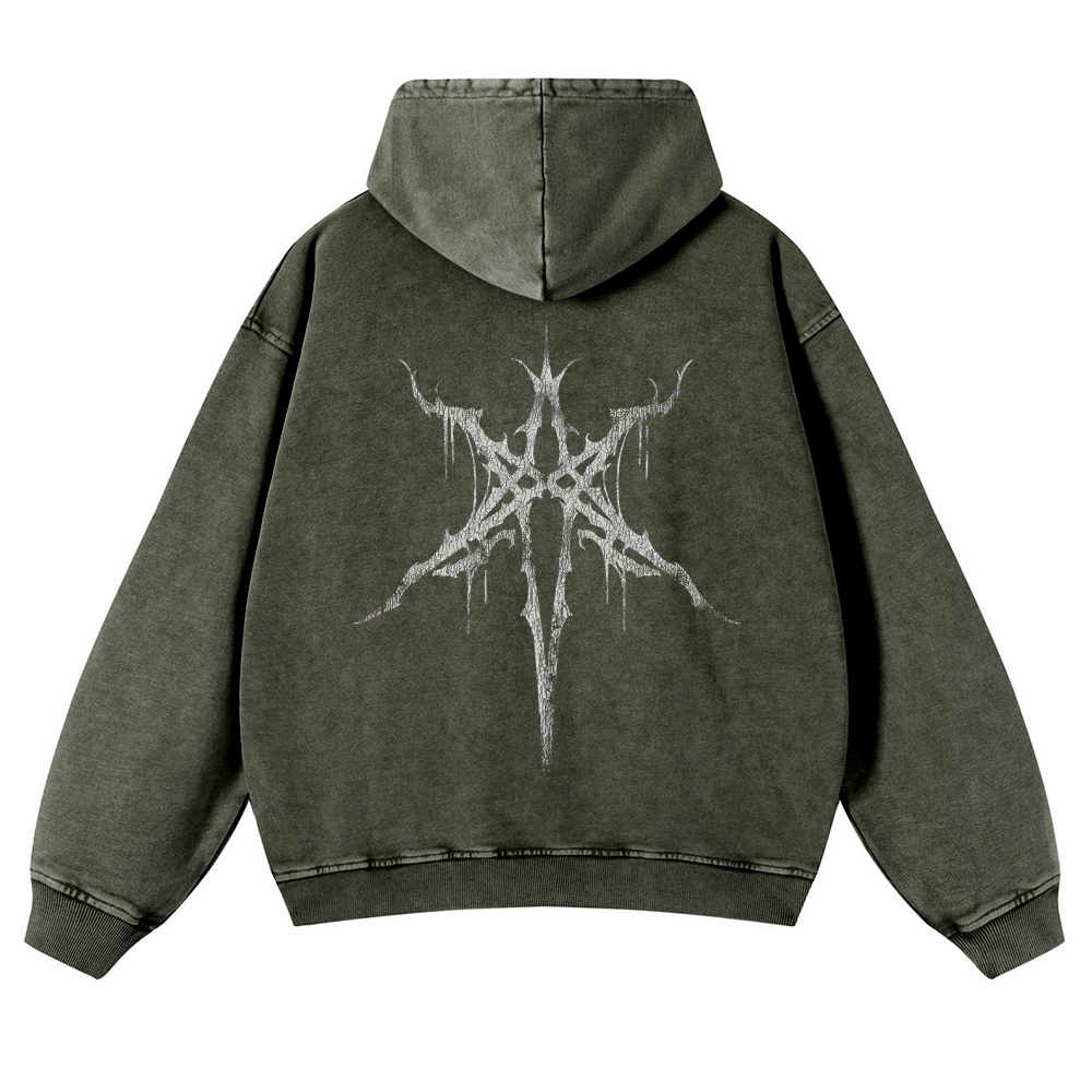 Unisex Fit Vintage  "Bring Me The Horizon "  Washed Hoodie