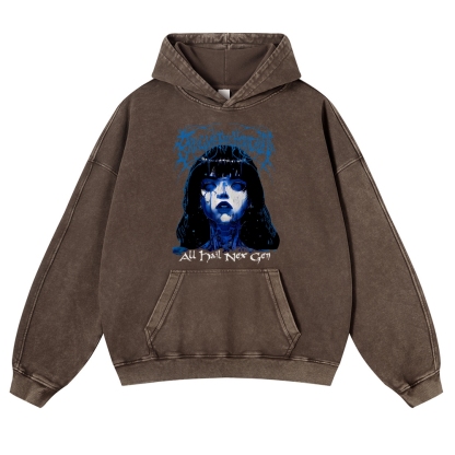 Unisex Fit Vintage  “Bring Me The Horizo​​n”  Washed Hoodie