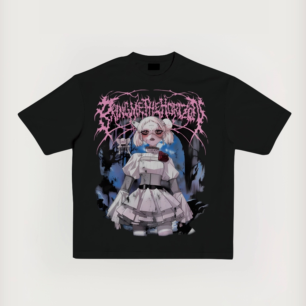 "Bring Me The Horizo"  Printed Short-Sleeved Pure Cotton T-Shirt