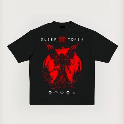 Sleep Token Printed Short-Sleeved T-Shirt