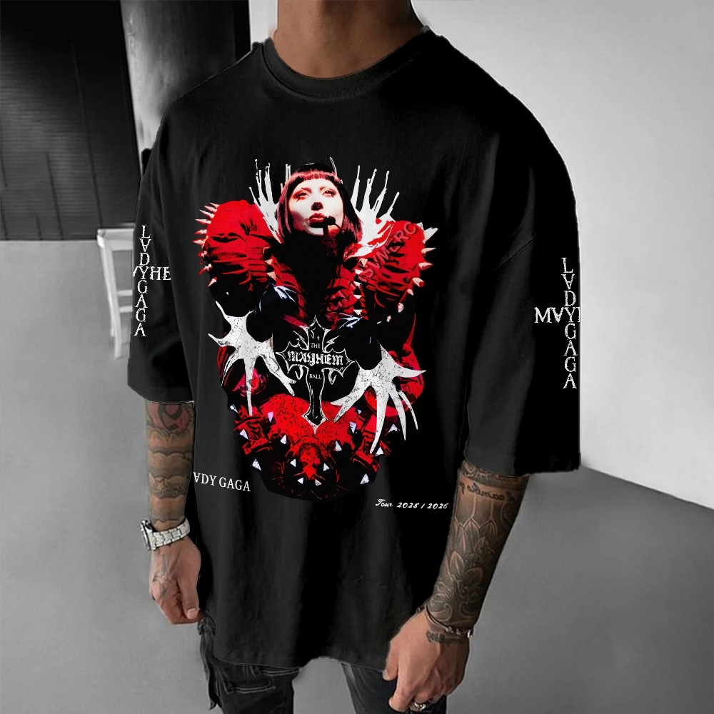 Unisex Casual Cotton  Musician Printed T-Shirt