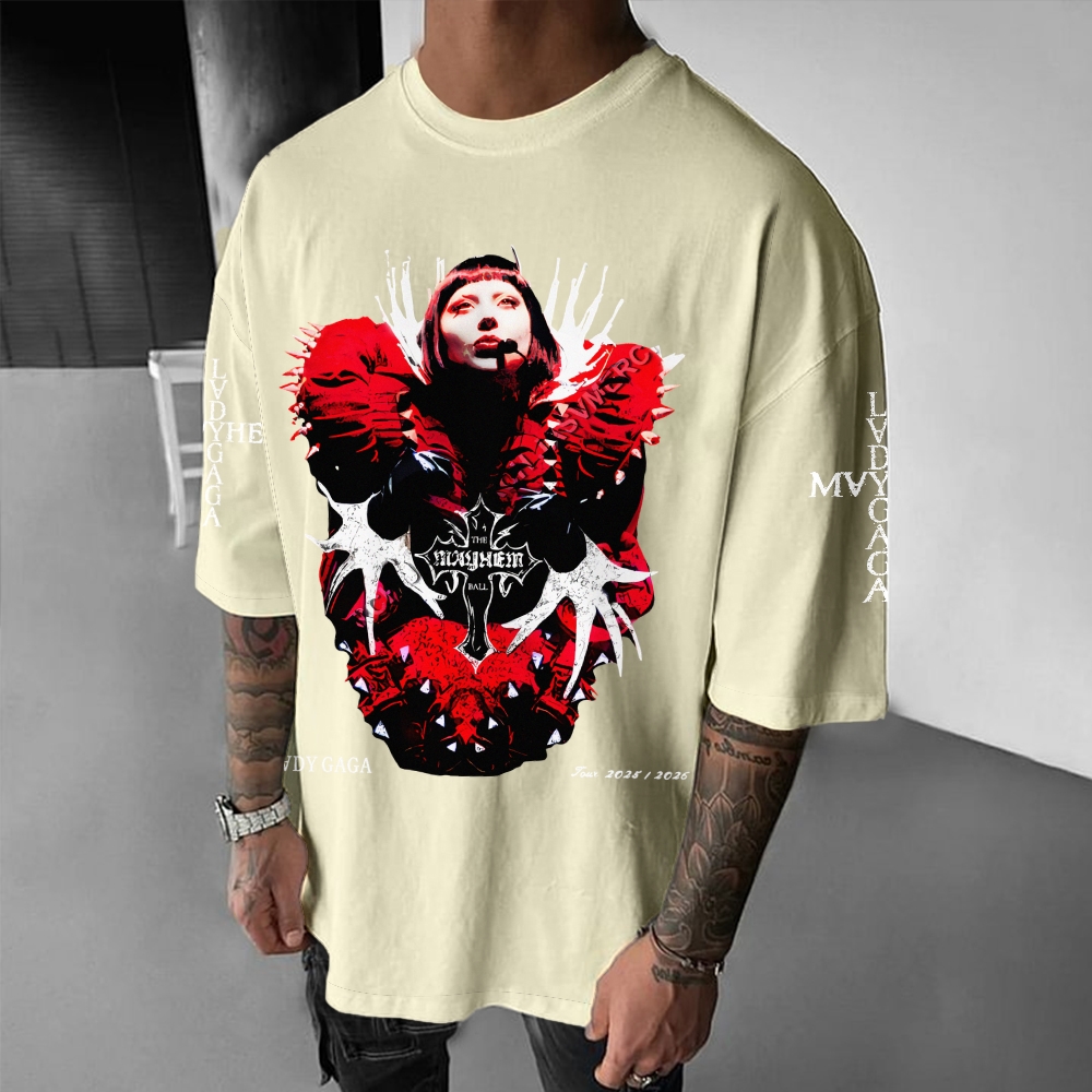 Unisex Casual Cotton  Musician Printed T-Shirt