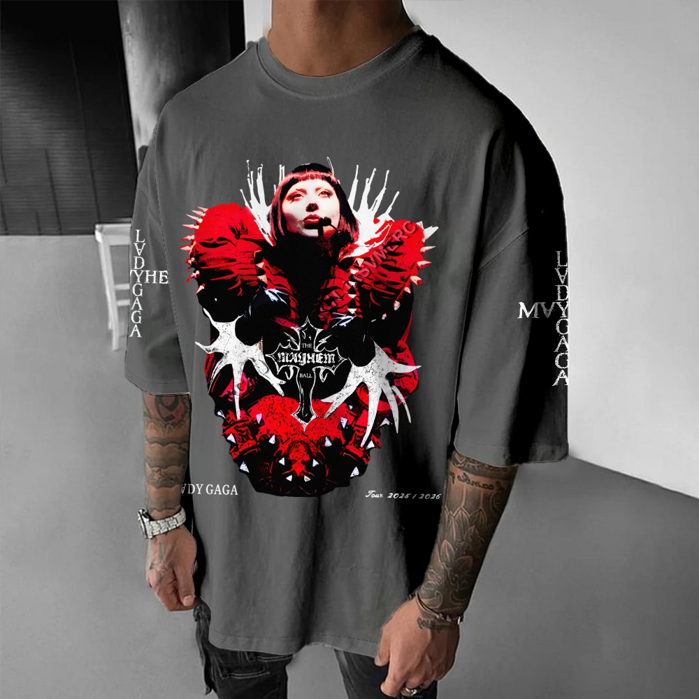 Unisex Casual Cotton  Musician Printed T-Shirt