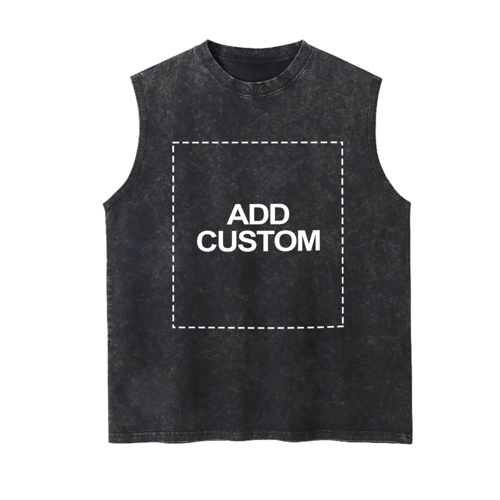 Customized Unisex Fit Washed Vest