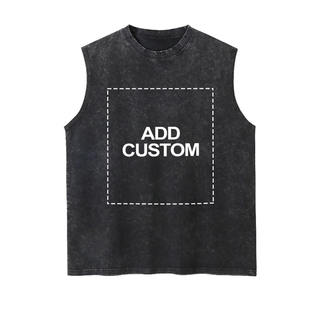 Customized Unisex Fit Washed Vest