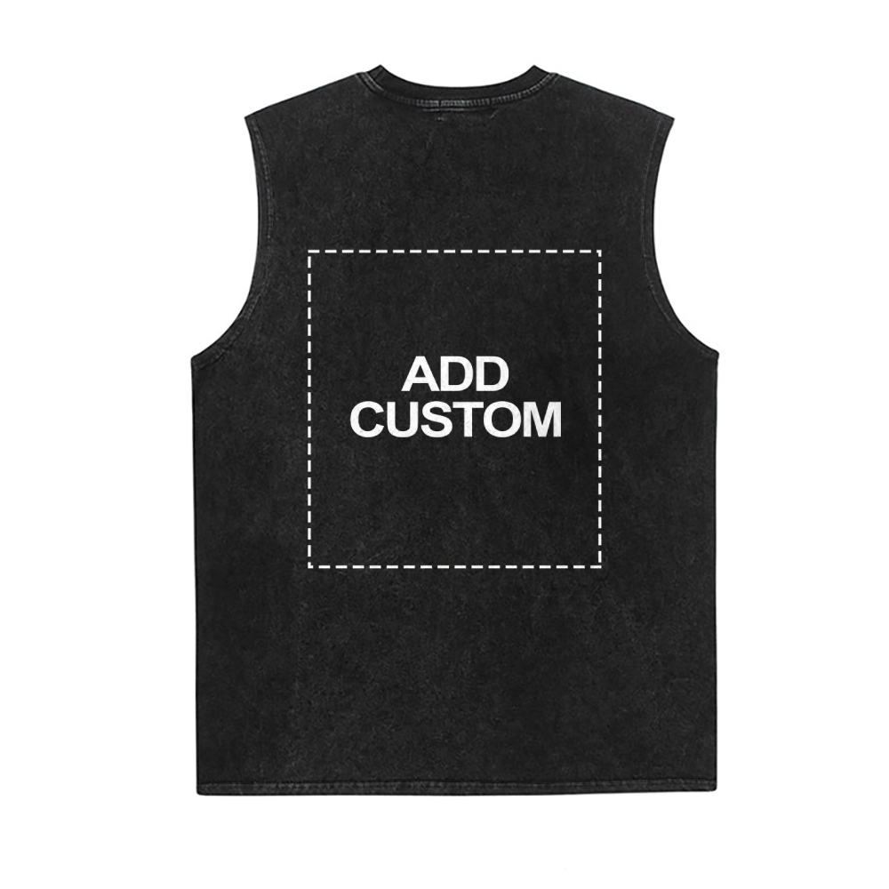 Customized Unisex Fit Washed Vest