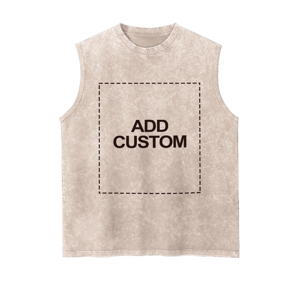 Customized Unisex Fit Washed Vest