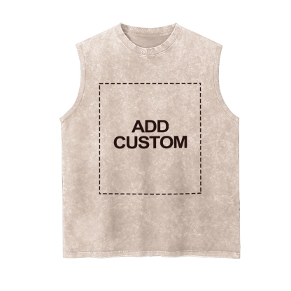 Customized Unisex Fit Washed Vest