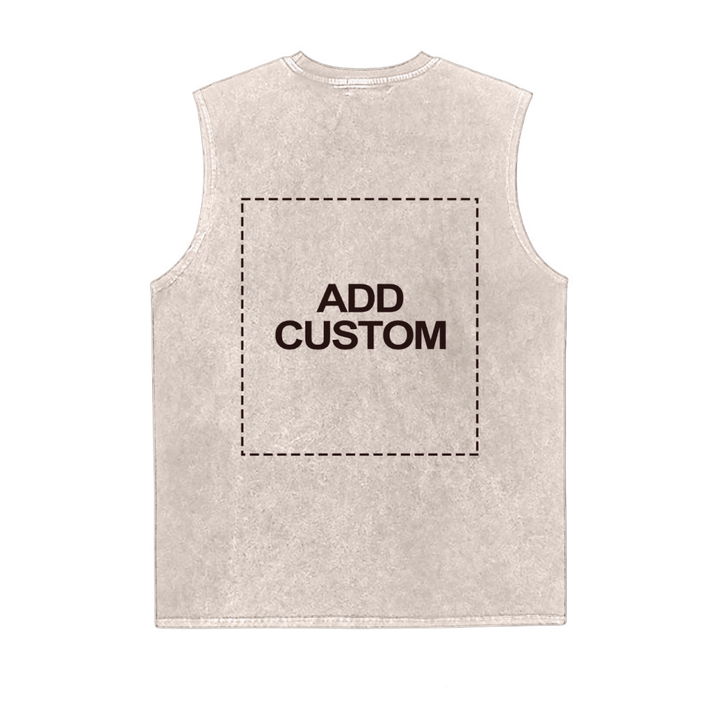 Customized Unisex Fit Washed Vest