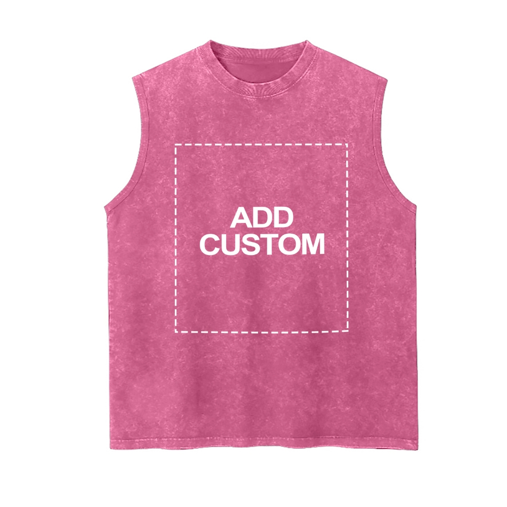 Customized Unisex Fit Washed Vest