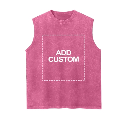 Customized Unisex Fit Washed Vest