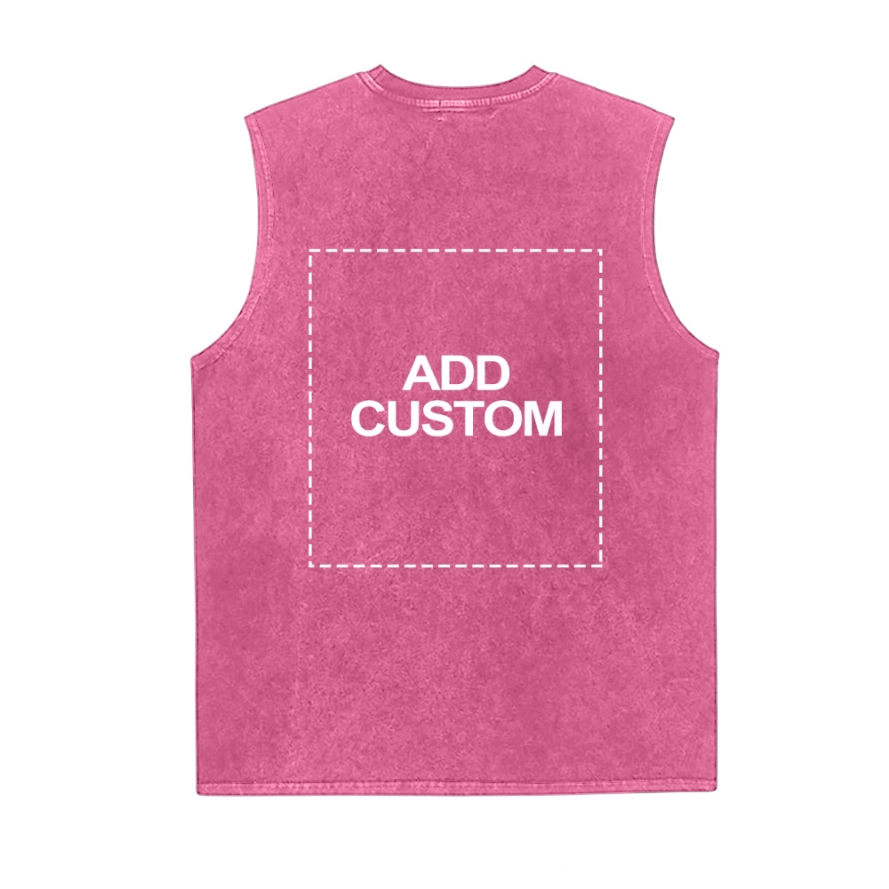 Customized Unisex Fit Washed Vest