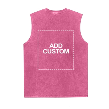 Customized Unisex Fit Washed Vest