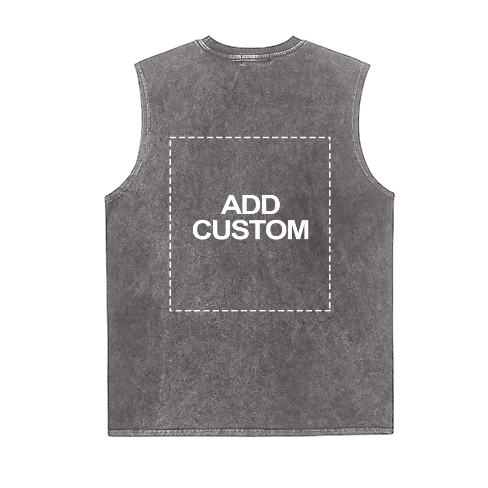 Customized Unisex Fit Washed Vest