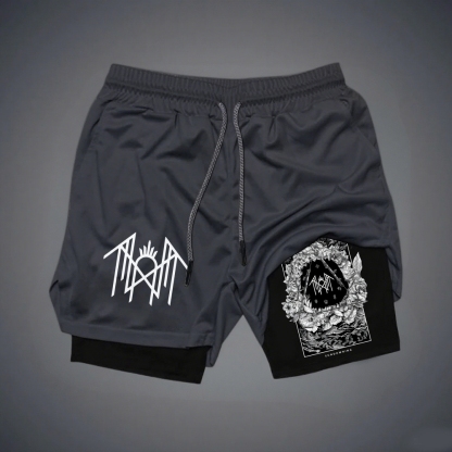 Unisex Sleep Token Printed Sports  Gym Shorts