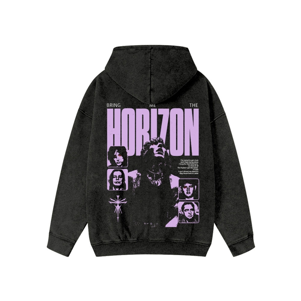 Unisex Washed Cotton Zipper Hooded Sweatshirt