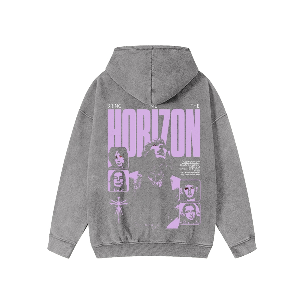 Unisex Washed Cotton Zipper Hooded Sweatshirt