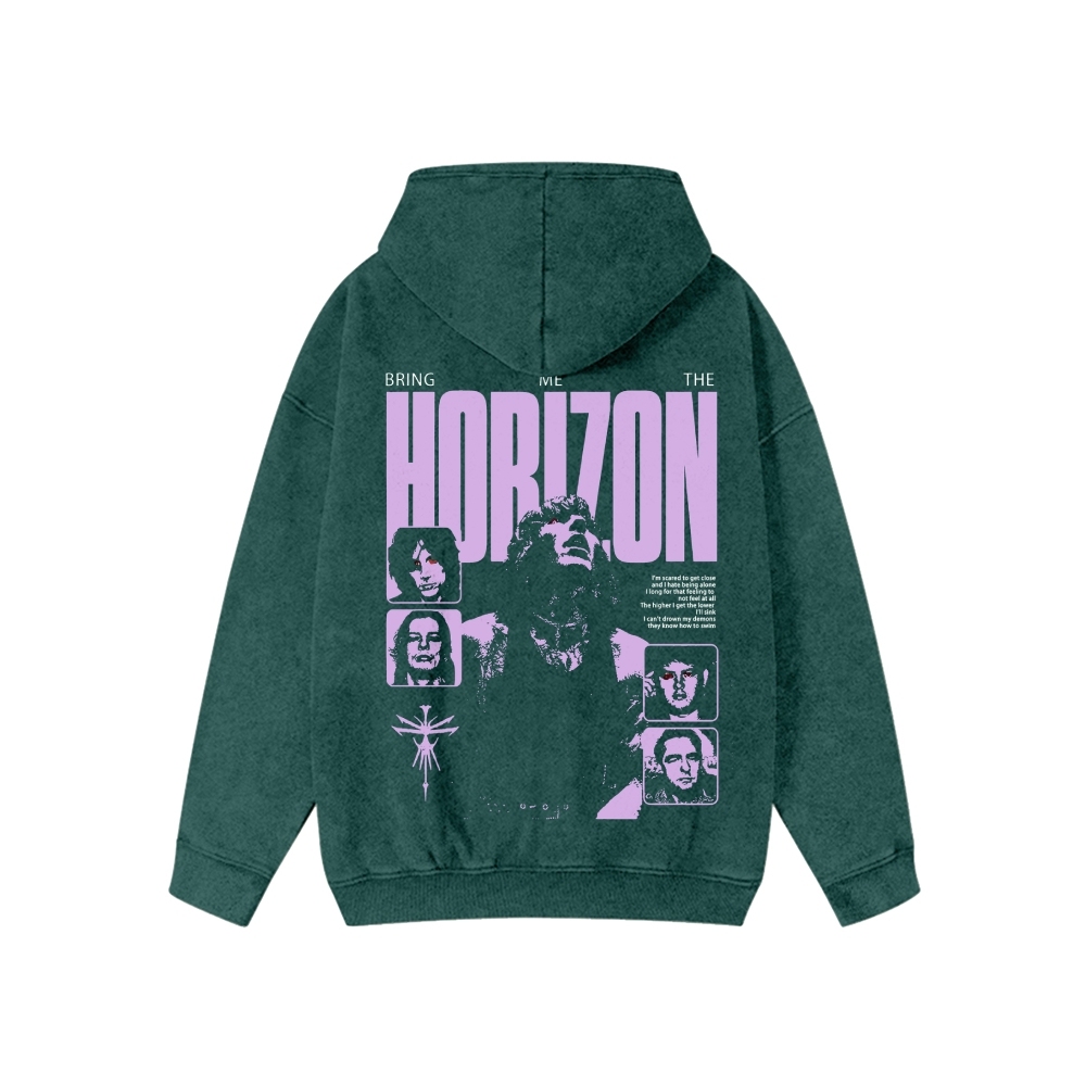 Unisex Washed Cotton Zipper Hooded Sweatshirt