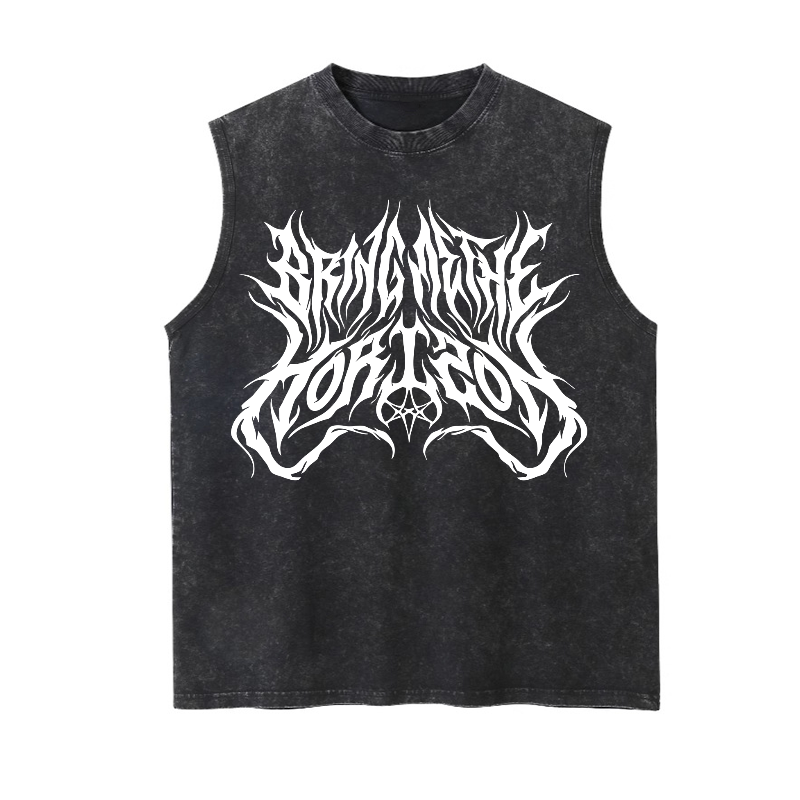 Vintage Batik Washed Fitness Tank Top