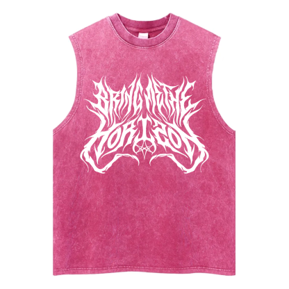 Vintage  Batik Washed Fitness Tank Top