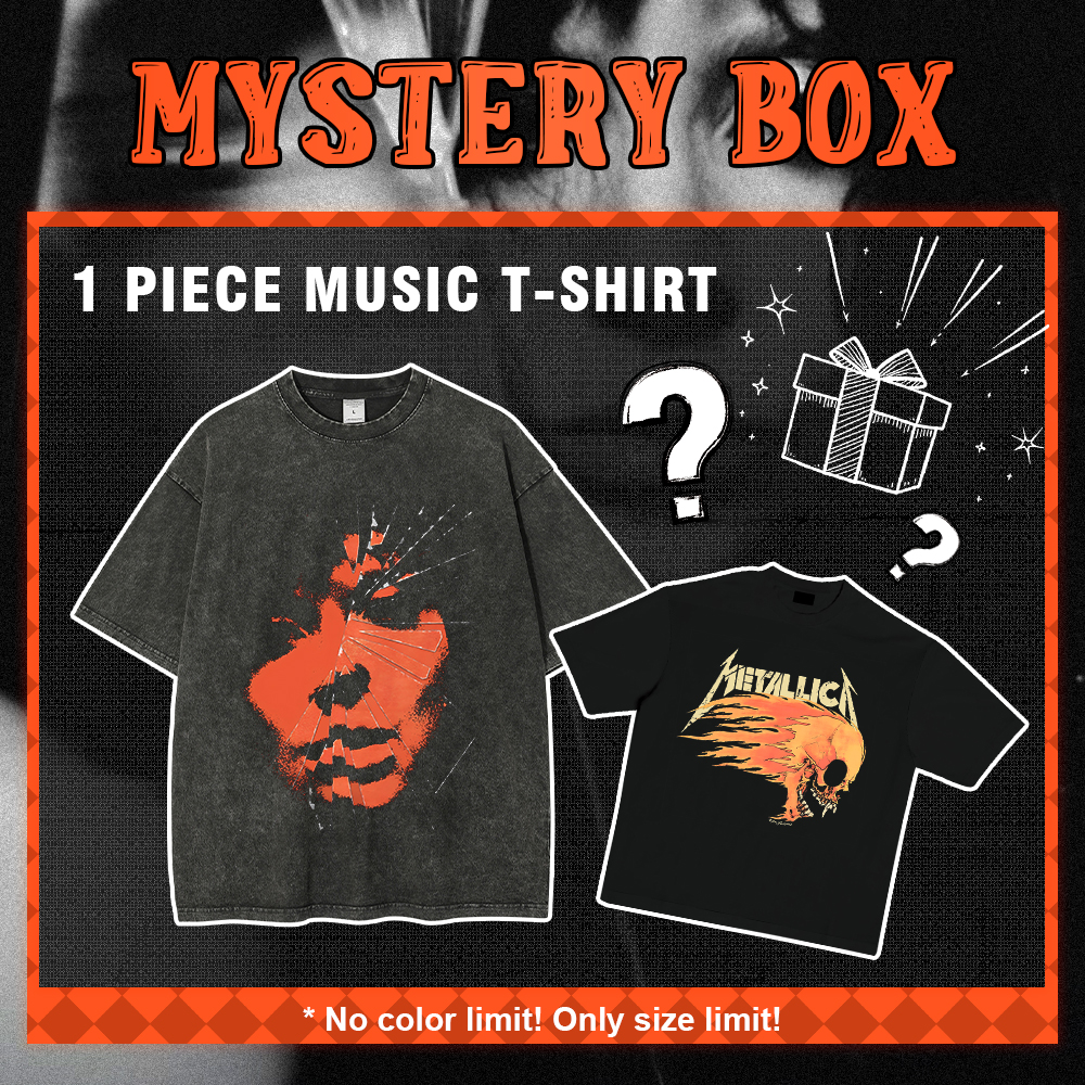 Mysterious Blind Box? 1 Random Music T-Shirt -[Non-Returnable And Non-Exchangeable Once Sold]