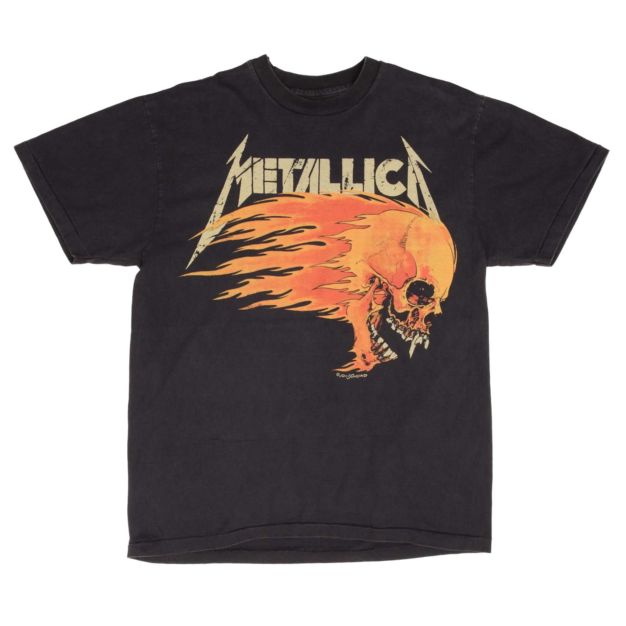 Metallica Vintage Skull Prints  Cotton T-shirt